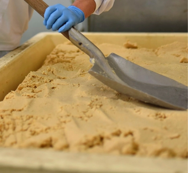 熟成の作業の写真